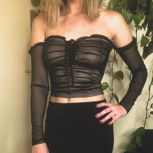 mesh edgy top